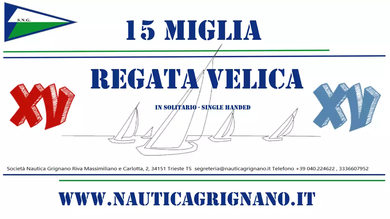 Regata Velica, 15 miglia in Solitario 2026
