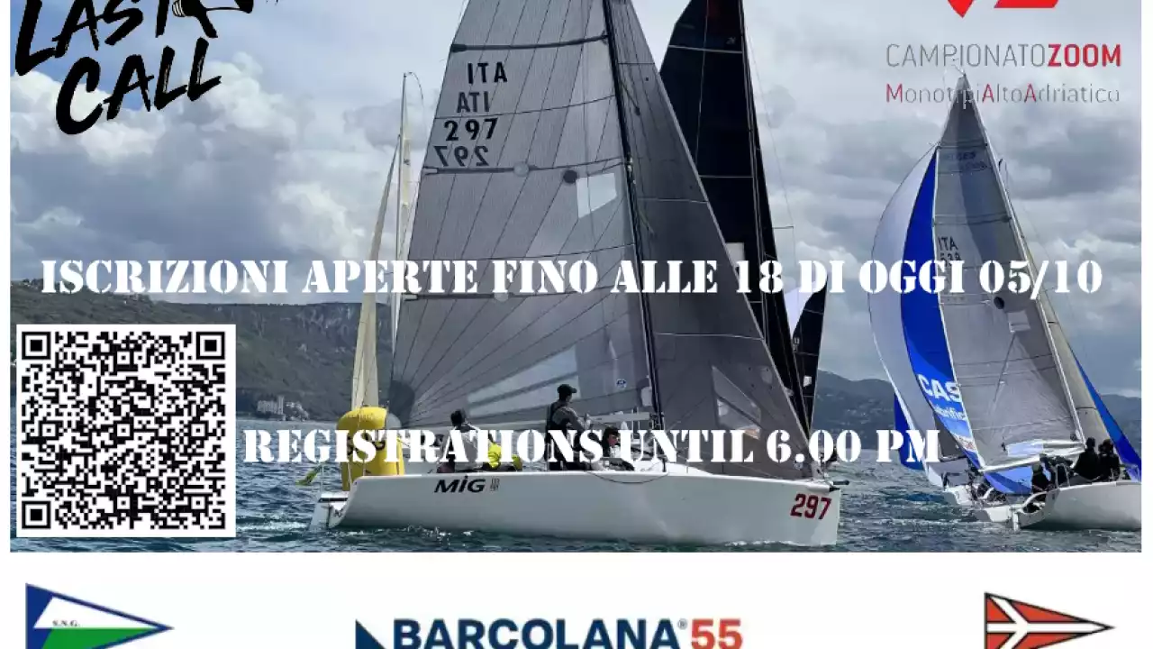 barcolana one design - termine ultimo iscrizioni