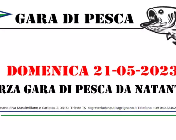 21 Maggio Terza gara di pesca sociale 