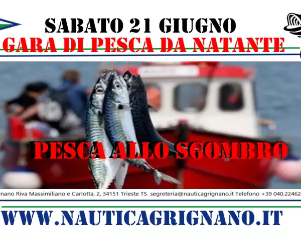 sabato 21 giugno gara di pesca selettiva da natante 